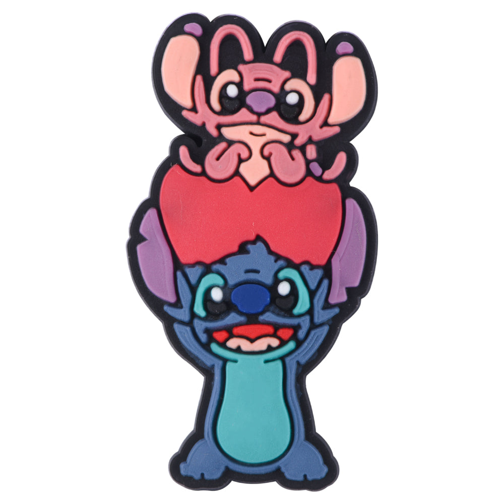 Angel And Stitch With A Big Heart Charm