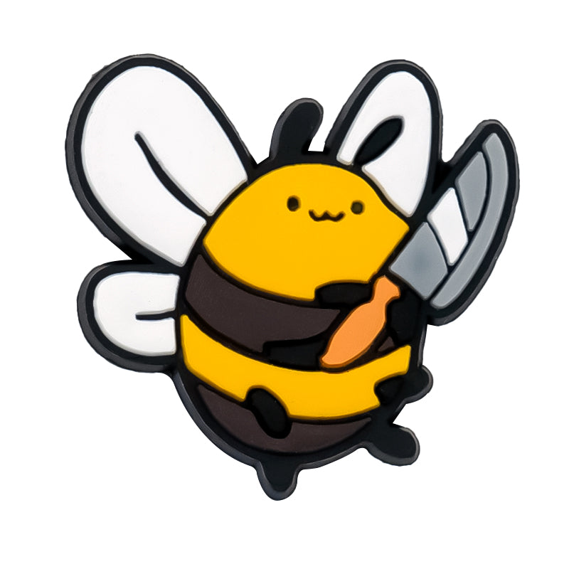 Bee Holding A Knife Charm