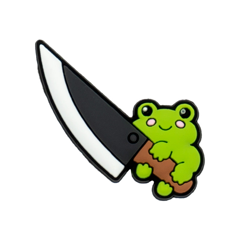 Frog Holding A Knife