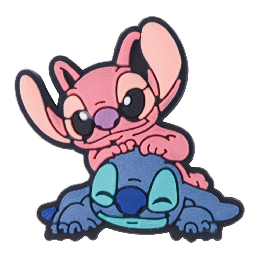 Playful Stitch And Angel Charm