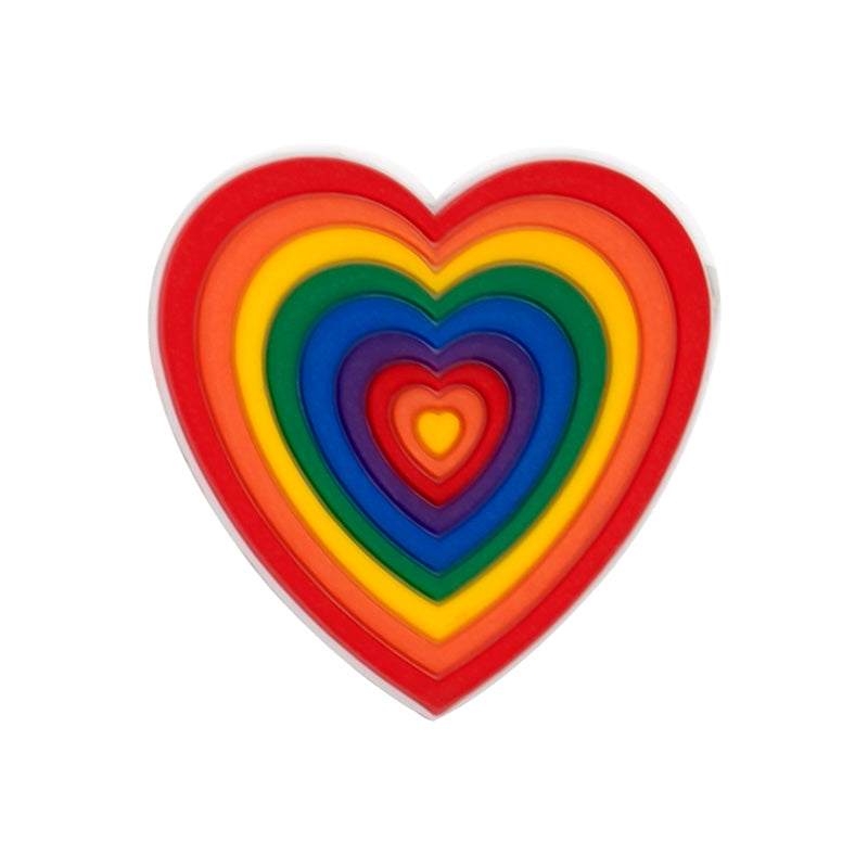 Rainbow Heart Charm