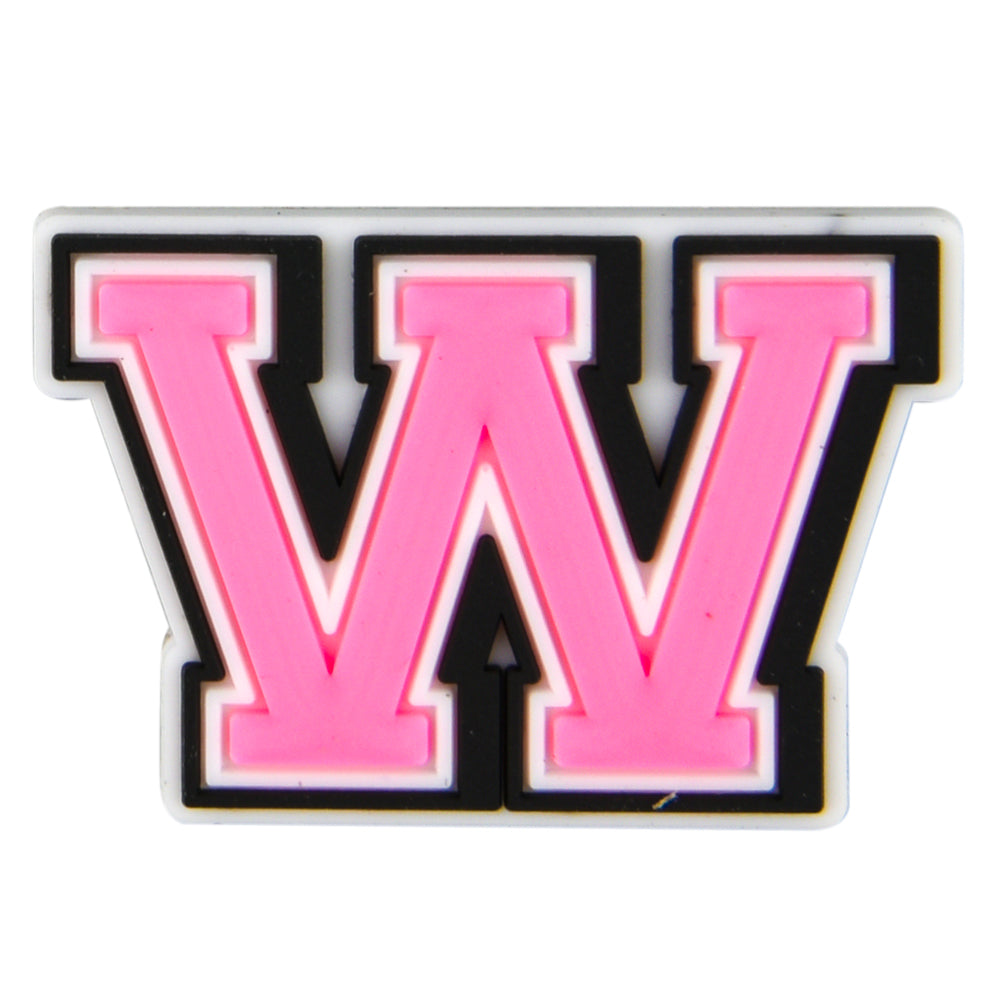 pink W charm
