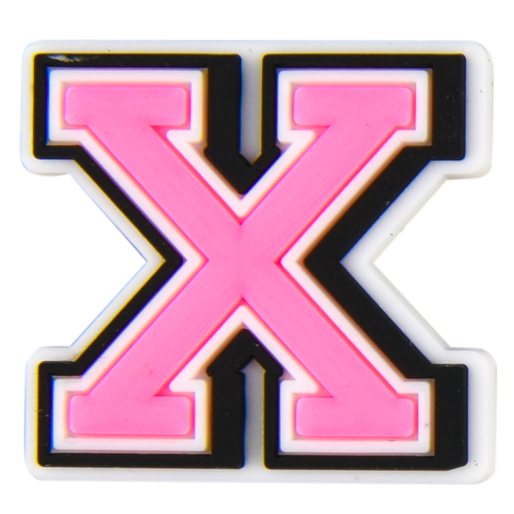 pink X charm