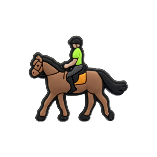 Man Riding A Horse Charm