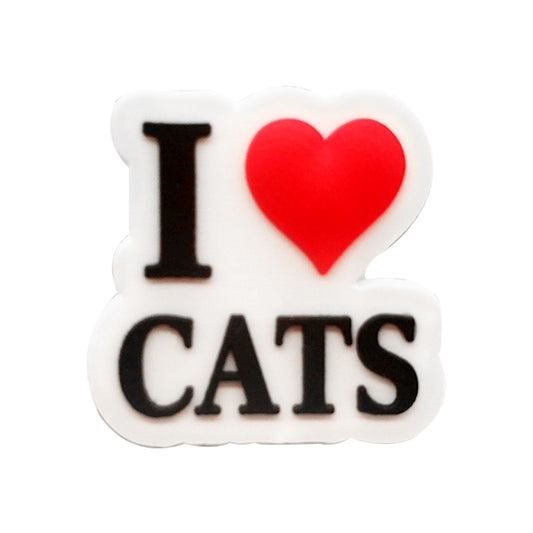 I Love Cats Charm