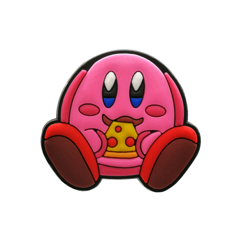 Kirby Eating Pizza Charm