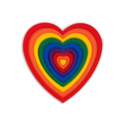 Rainbow Heart Charm