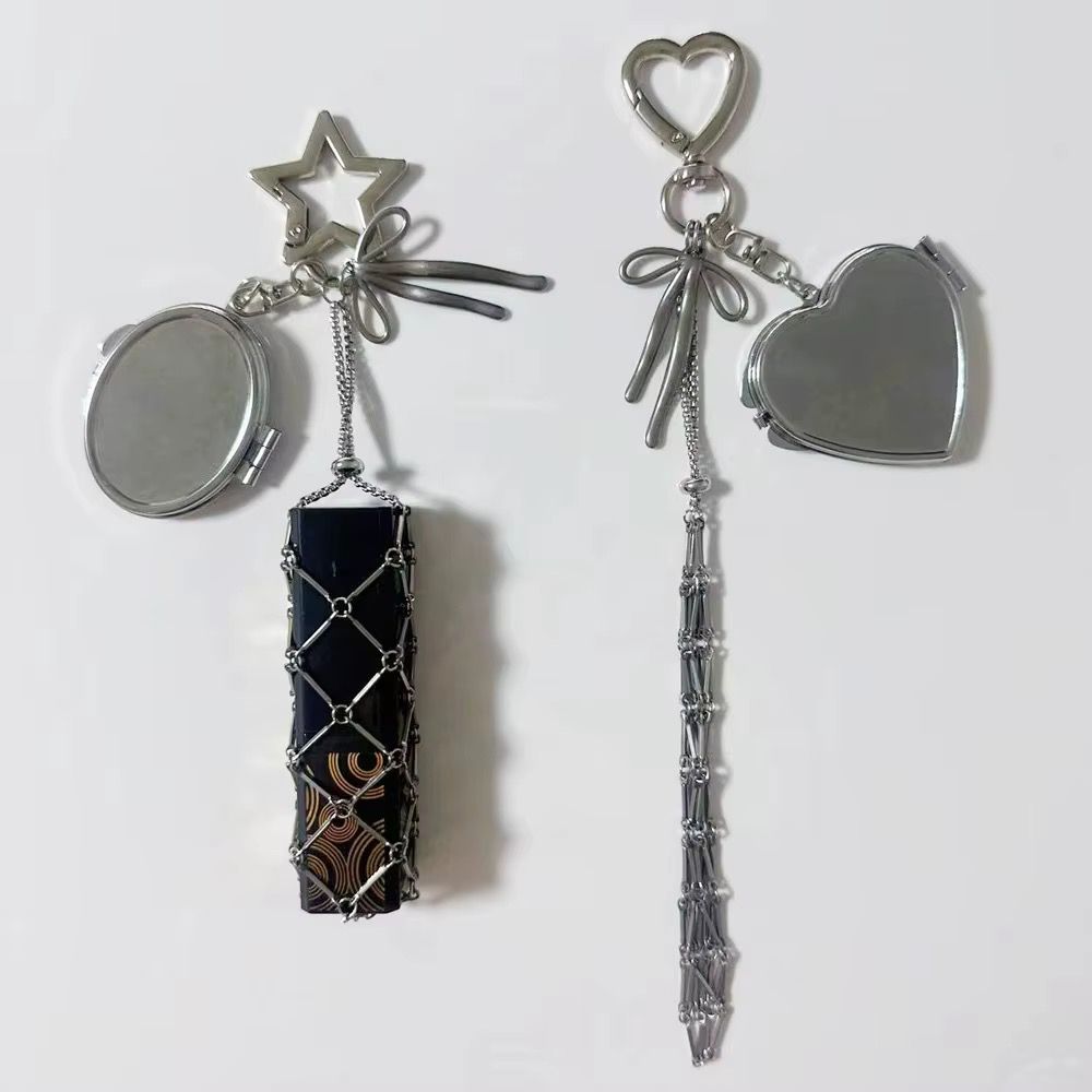 Lipstick Holder And Heart Keychain