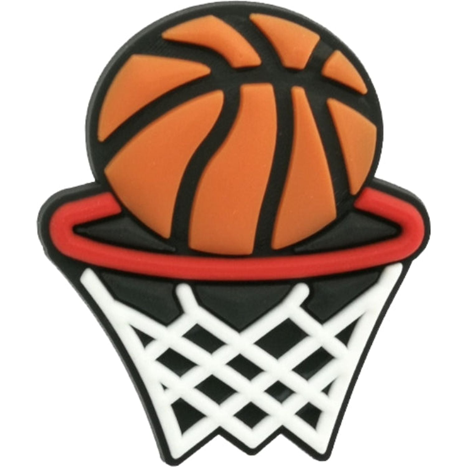 Basketball In A Hoop Charm