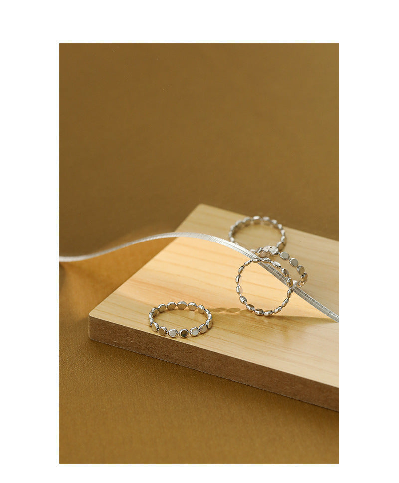 Buy Beaded Dot Eternity Ring - 925 Sterling Silver - Rings at Presentopia - View 7