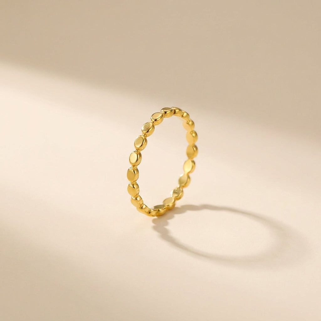 Buy Beaded Dot Eternity Ring - 925 Sterling Silver - Rings at Presentopia