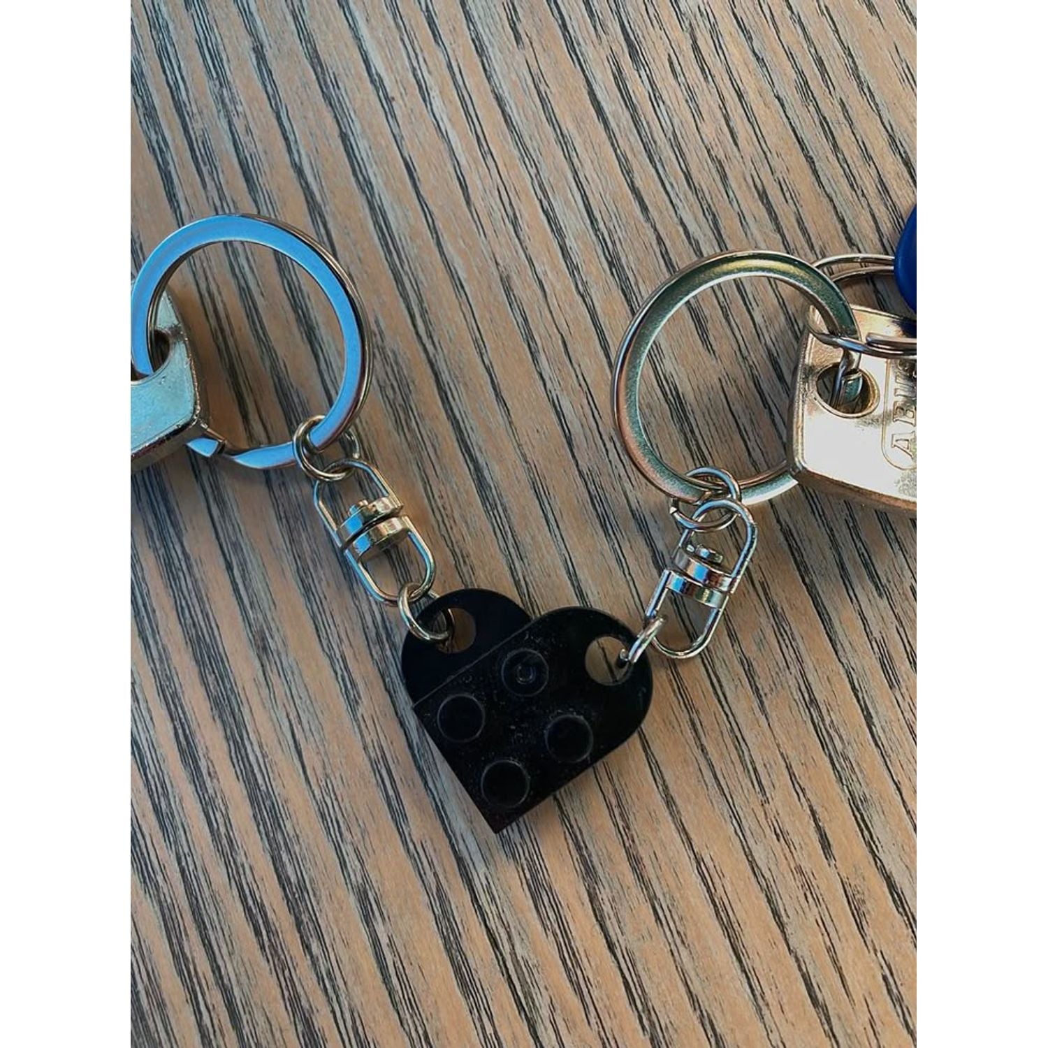 Black heart keychains