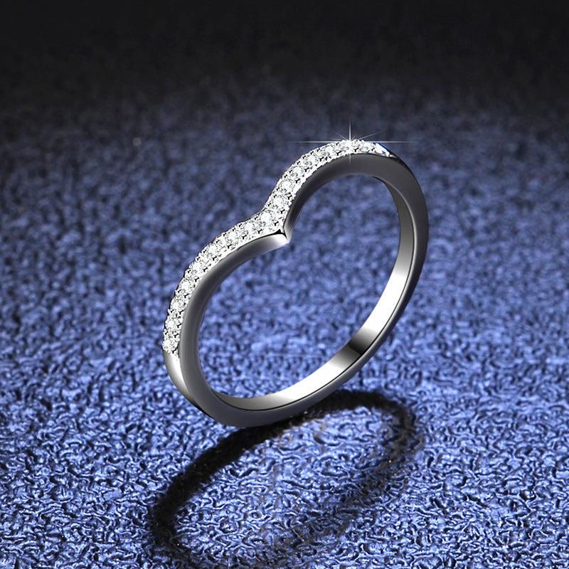 Eden Pave Chevron Wishbone Ring (Size 7 ) - Photo 7 | Presentopia UAE