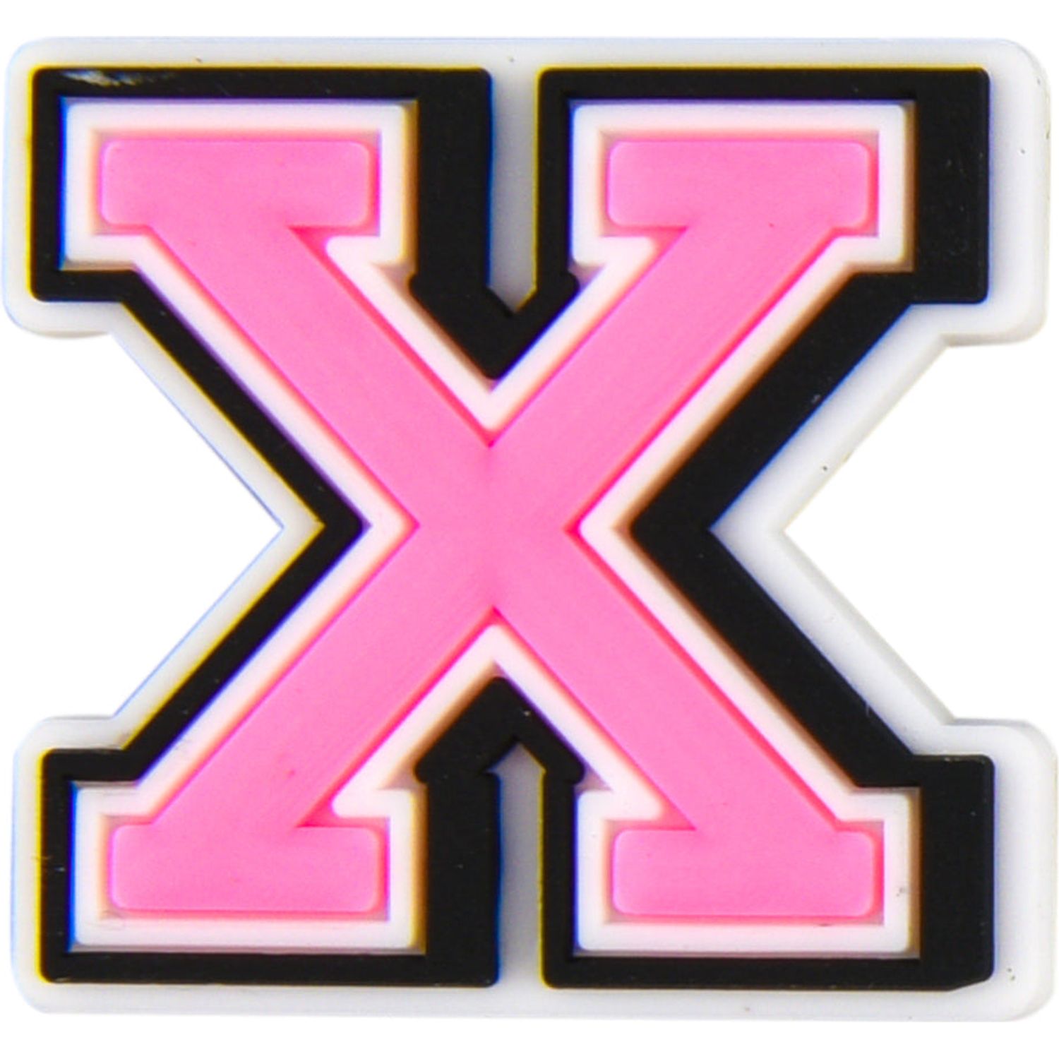 pink X charm