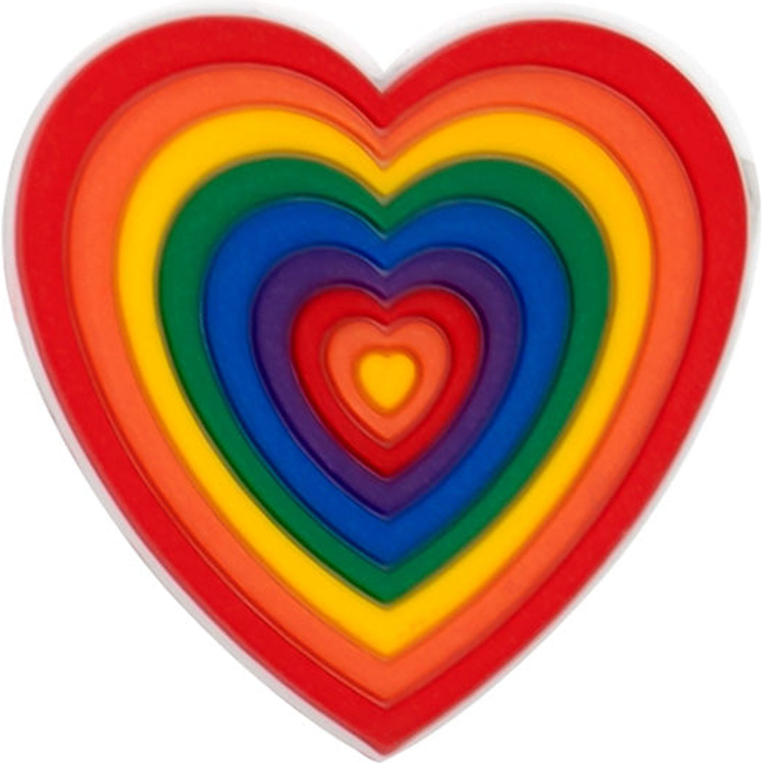 Rainbow Heart Charm