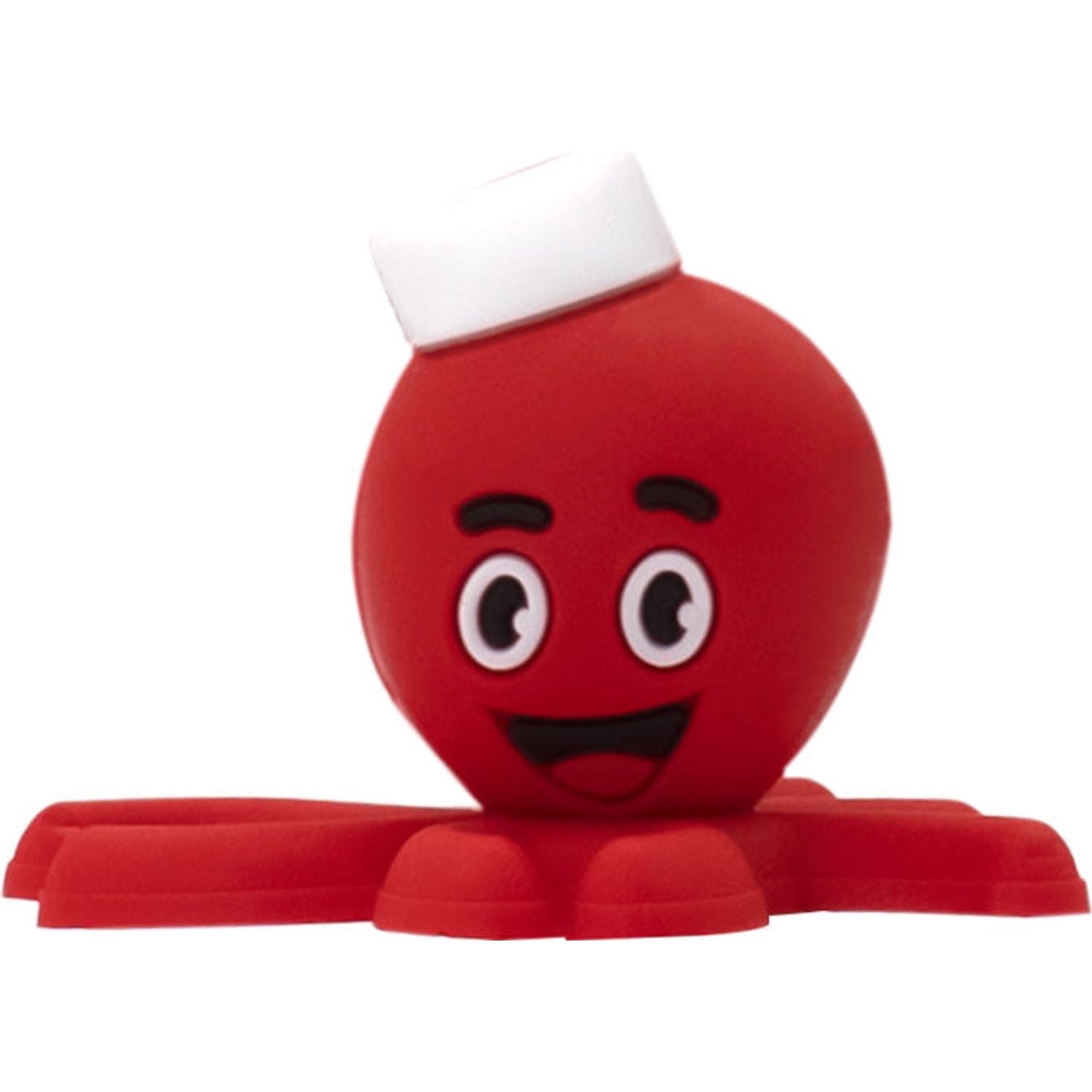 Red Octopus 3D Charm