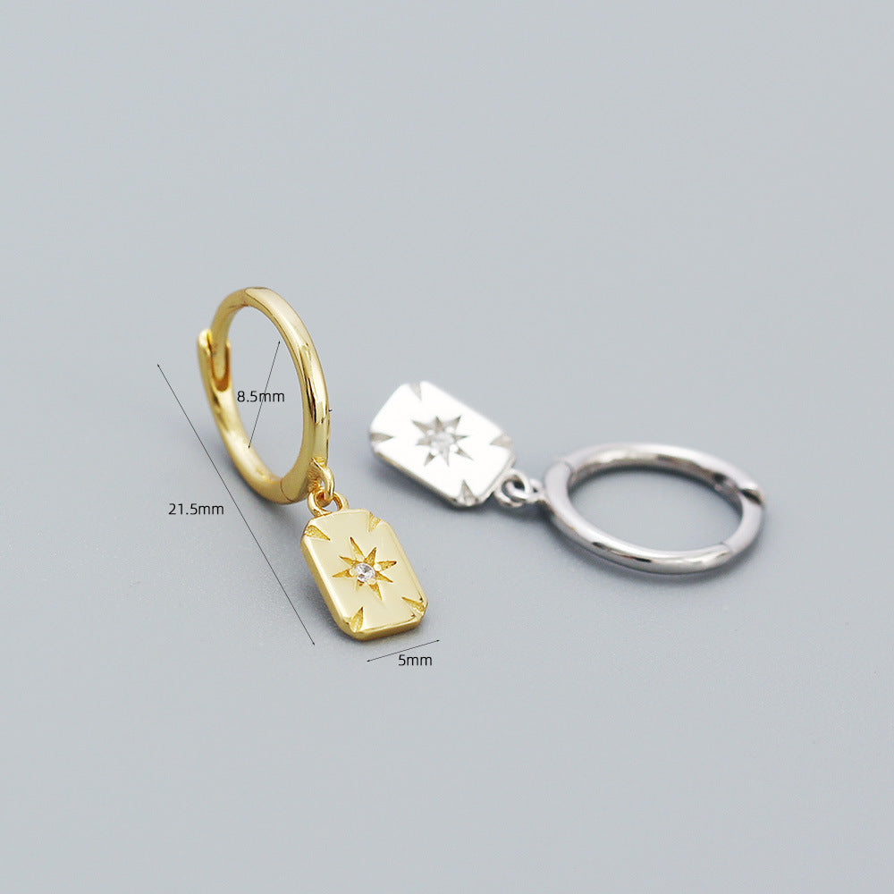 Buy Starburst Charm Earrings - 925 Sterling Silver - Earrings at Presentopia - View 5
