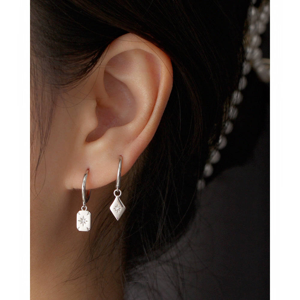 Buy Starburst Charm Earrings - 925 Sterling Silver - Earrings at Presentopia - View 6