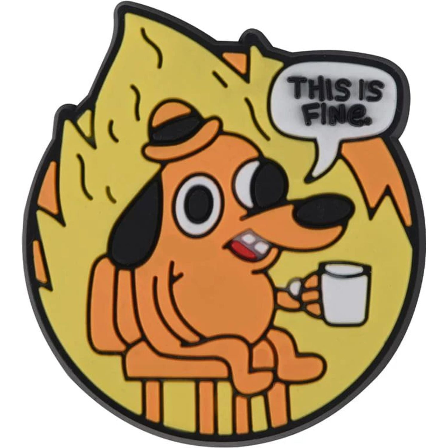 This Is Fine (It Is Not) Charm