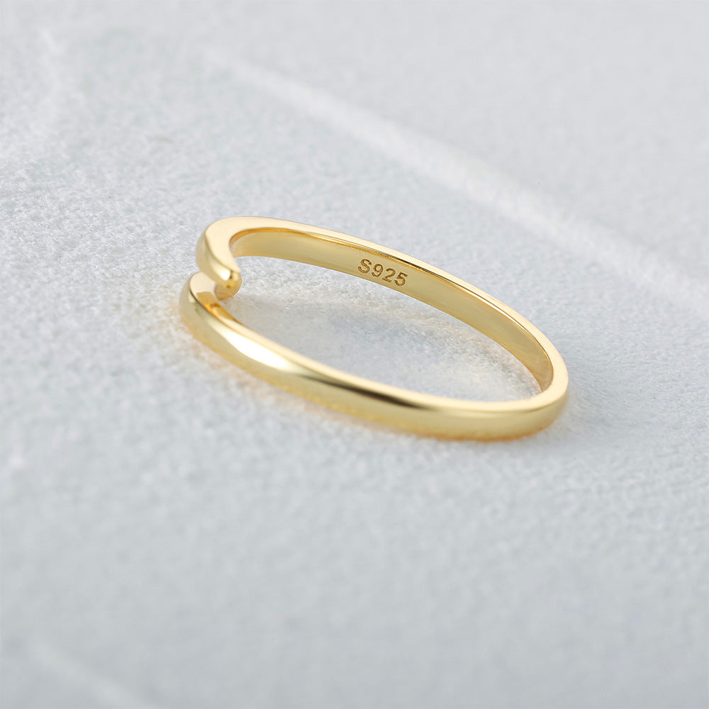Wraparound Spiral Ring – 925 Sterling Silver, Gold Plated - Photo 7 | Pinky Promise