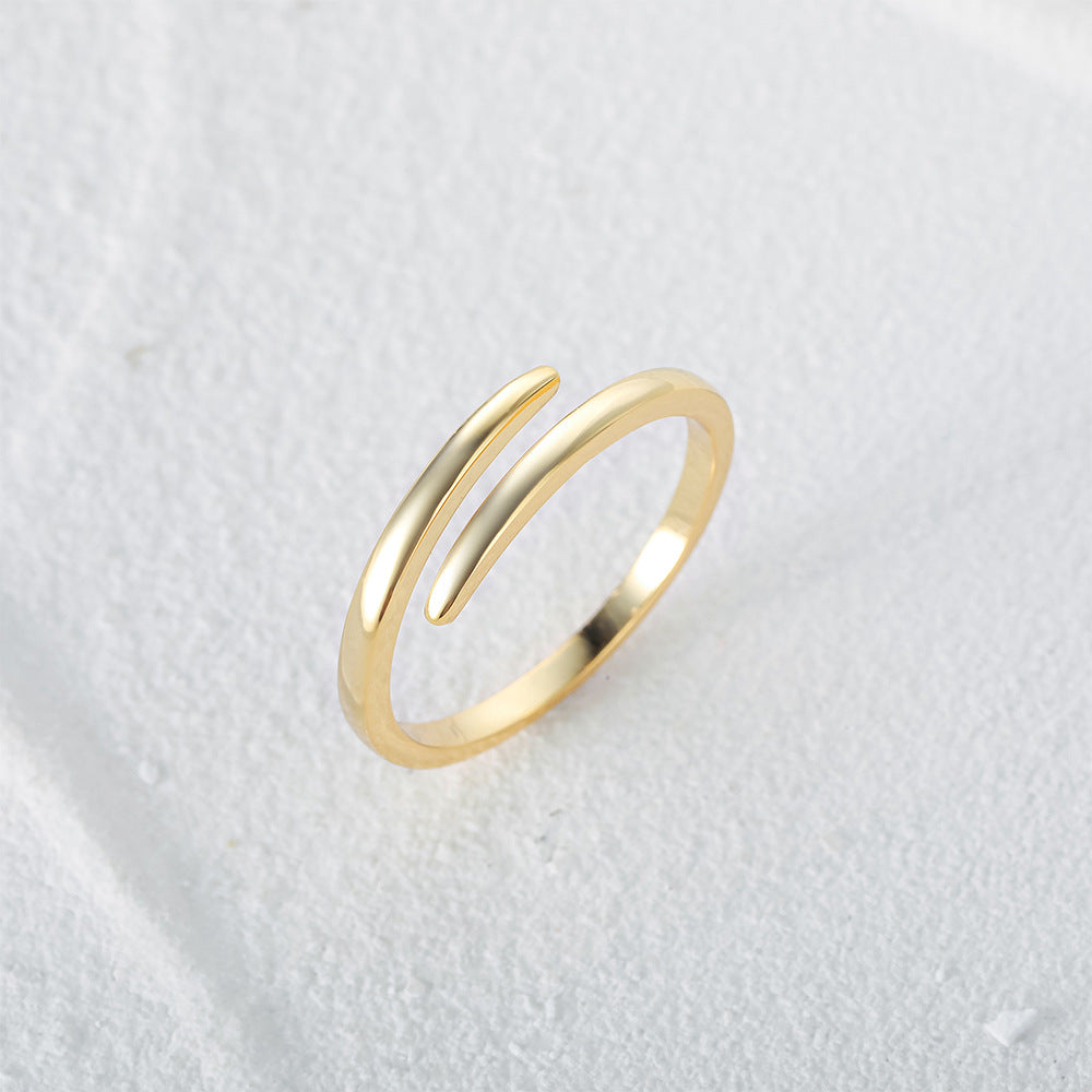 Buy Wraparound Spiral Ring – 925 Sterling Silver, Gold Plated - Rings at Presentopia - View 6